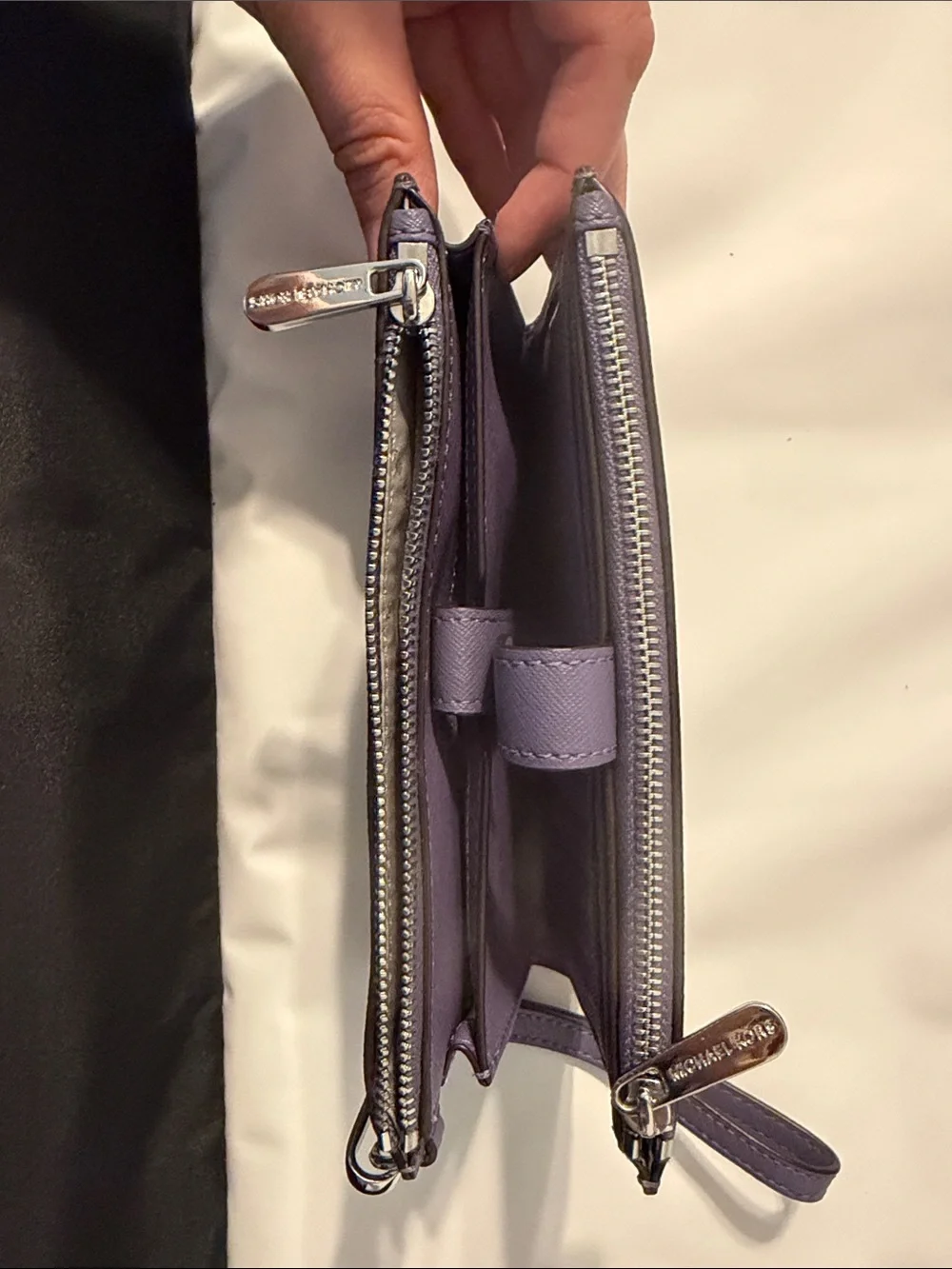 Michael Kors Lilac Zip-Around Wristlet Wallet